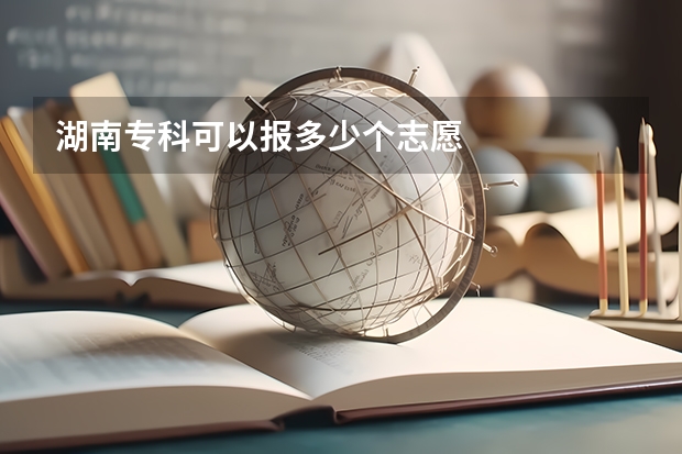 湖南专科可以报多少个志愿