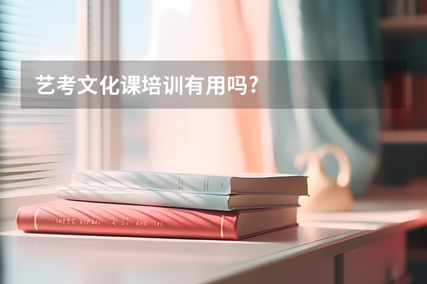 艺考文化课培训有用吗?