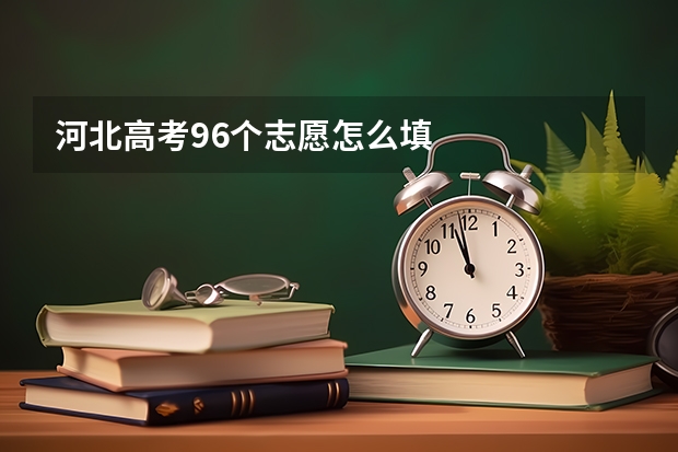 河北高考96个志愿怎么填