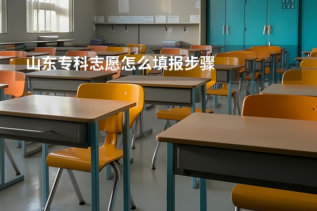 山东专科志愿怎么填报步骤