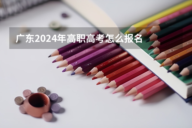 广东2024年高职高考怎么报名